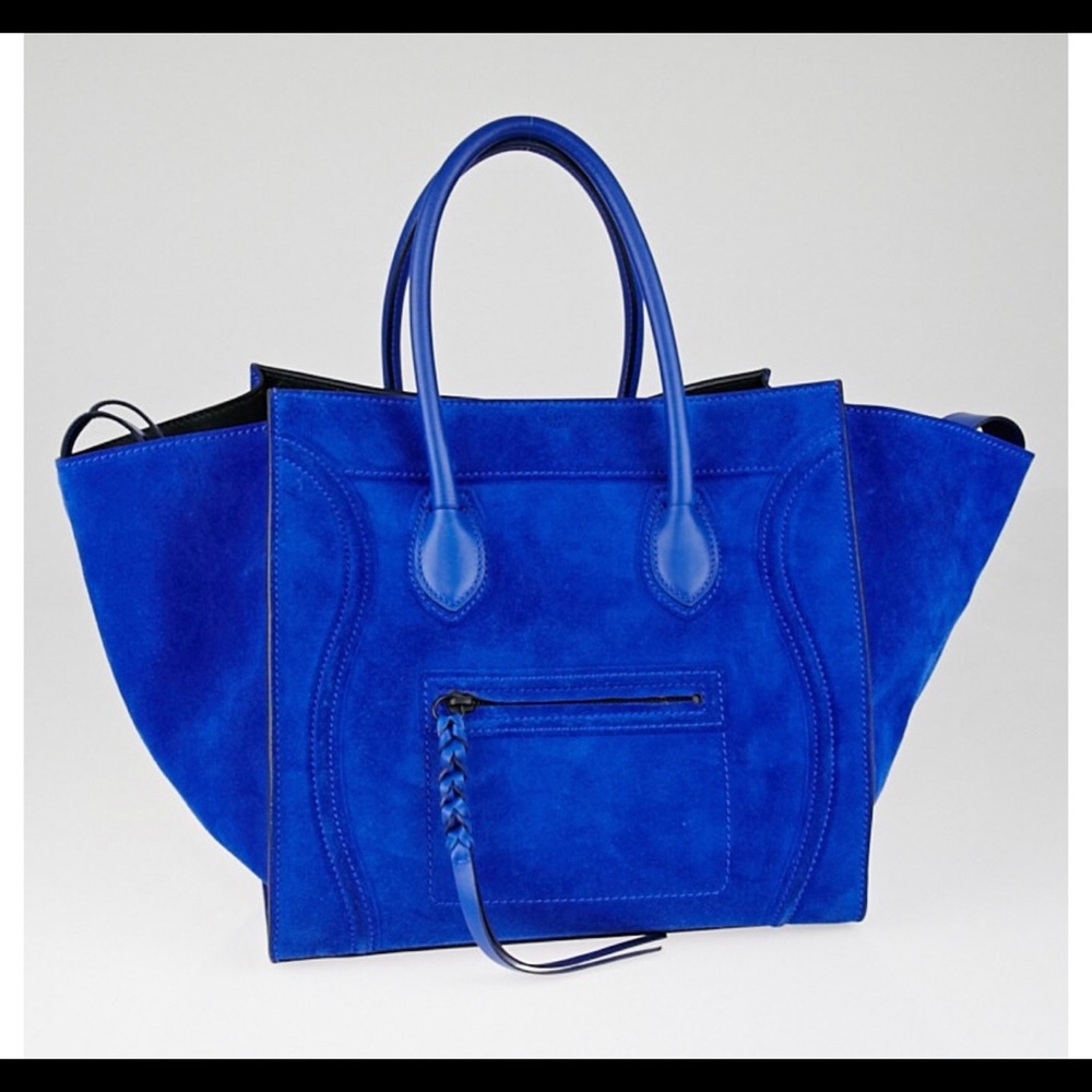 Celine Blue Suede Phantom